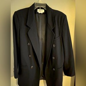 Wool double breasted blazer